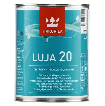 Краска интерьерная Tikkurila Luja 20 основа C полуматовая 0.9 л