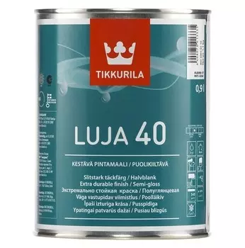 Краска интерьерная Tikkurila Luja 40 основа C полуглянцевая 0.9 л