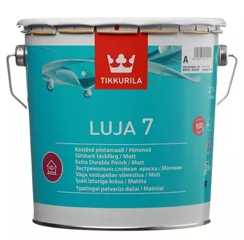 Краска интерьерная Tikkurila Luja 7 основа А матовая 2.7 л