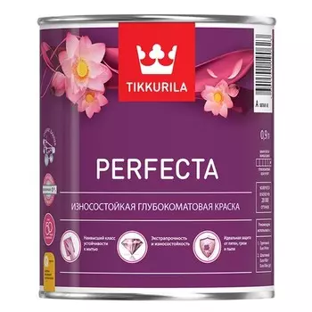 Краска интерьерная Tikkurila Perfecta база А глубокоматовая 0.9 л