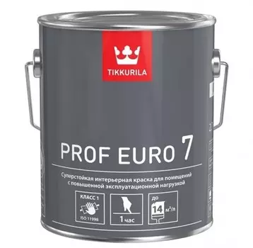 Краска интерьерная Tikkurila Prof Euro 7 база С матовая 2.7 л