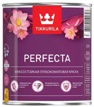 Краска интерьерная водно-дисперсионная Tikkurila PERFECTA белая основа А 0.9 л