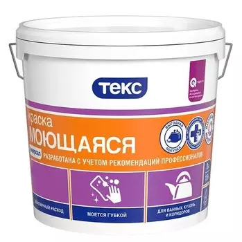 Краска моющаяся Текс Универсал база A 3 кг