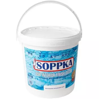 Краска Soppka OSB Interior Finish Decor интерьерная огнебиозащитная 10 кг