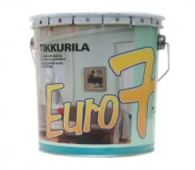 Краска тиккурила Финколор Евро-7 белая матовая 9л