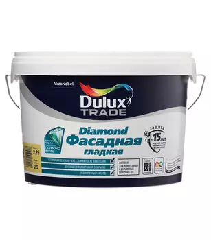 Краска водно-дисперсионная фасадная Dulux Trade Diamond основа BC 2.25 л