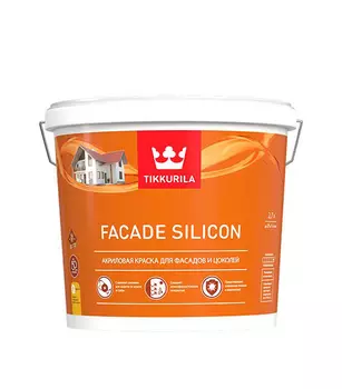 Краска водно-дисперсионная фасадная Tikkurila Facade Silicon белая основа VVA 2.7 л