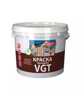 Краска водно-дисперсионная фасадная VGT Белоснежная 25 кг