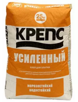 Крепс Усиленный, 25 кг, Клей для плитки