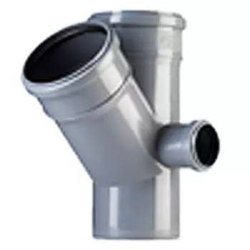 Крестовина канализационная D110х110х50 мм угол 45 градусов