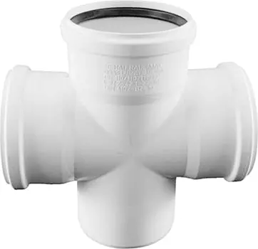 Крестовина Rehau Raupiano Plus одноплоскостная D110 мм угол 87 градусов