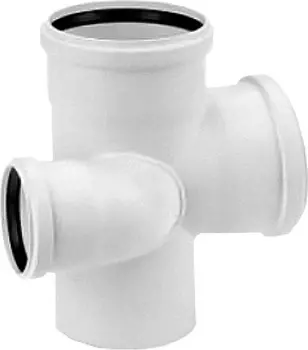 Крестовина Rehau Raupiano Plus увеличенная справа D110х75х110 угол 87 градусов