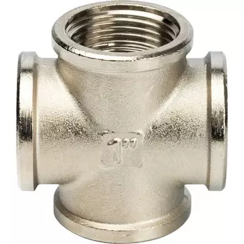 Крестовина Stout SFT-0031-000001 1 дюйм никелированная с внутренней резьбой
