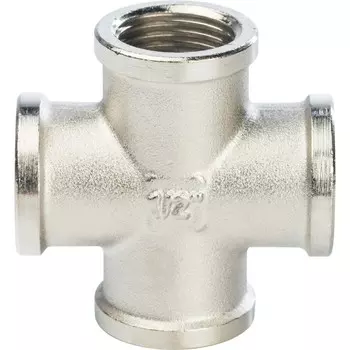 Крестовина Stout SFT-0031-000012 1/2 дюйма никелированная с внутренней резьбой