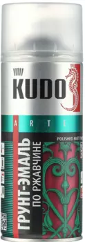 Kudo RAL 7042 520 мл, Эмаль аэрозольная по ржавчине (серая матовая)