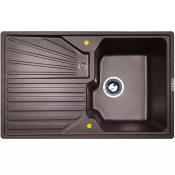 Кухонная мойка Zigmund &amp; Shtain Kaskade 800 гранитная Швейцарский шоколад