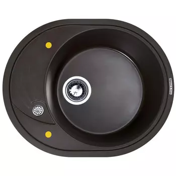 Кухонная мойка Zigmund &amp; Shtain Kreis OV 575 гранитная Швейцарский шоколад