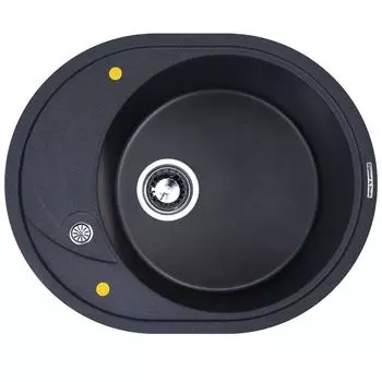 Кухонная мойка Zigmund &amp; Shtain Kreis OV 575 гранитная Темная скала