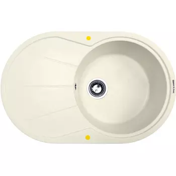 Кухонная мойка Zigmund &amp; Shtain Kreis OV 770B гранитная Каменная соль