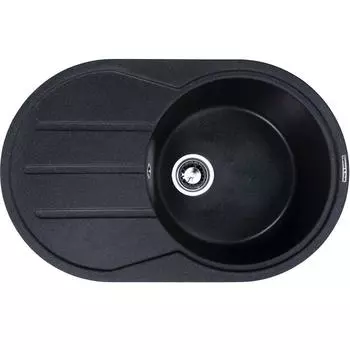 Кухонная мойка Zigmund &amp; Shtain Kreis OV 770D гранитная Темная скала