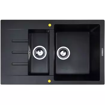 Кухонная мойка Zigmund &amp; Shtain Rechteck 775.2 гранитная Черный базальт