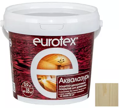 Лак-антисептик акриловый Eurotex Аквалазурь бесцветный 0,9 кг