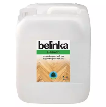 Лак паркетный водный Belinka Parketin глянцевый 5 л