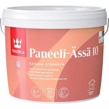 Лак Tikkurila Paneeli-Assa 10 матовый 2,7 л