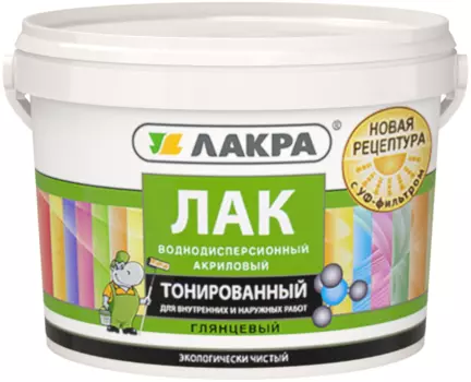 Лакра, 2.5 кг, Лак акриловый с уф-фильтром Тонированный сосна