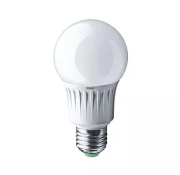 Лампа светодиодная 94 387 nll-a60-10-230-2.7k-e27 10вт грушевидная 2700к тепл. бел. e27 750лм 170-260в navigator 94387
