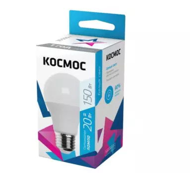 Лампа светодиодная Космос А60 20W Е27 4500K LkecLED20wA60E2745