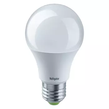 Лампа светодиодная Navigator 7 Вт E27 груша A60 4000 К дневной свет 12-24 В
