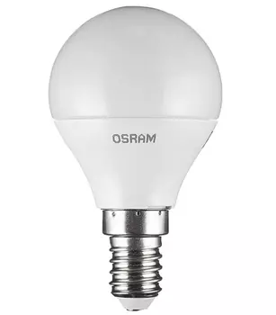 Лампа светодиодная Osram 5 Вт Е14 шар CLP40 2700 К теплый свет 230 В матовая