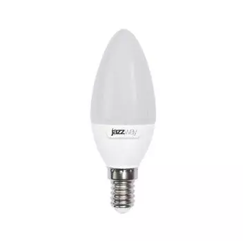 Лампа светодиодная PLED-SP C37 9Вт свеча 3000К тепл. бел. E14 820лм 230В JazzWay 2859457A