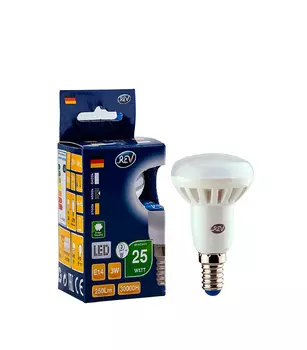 Лампа светодиодная REV 3 Вт Е14 рефлектор R39 4000 К дневной свет 230 В матовая