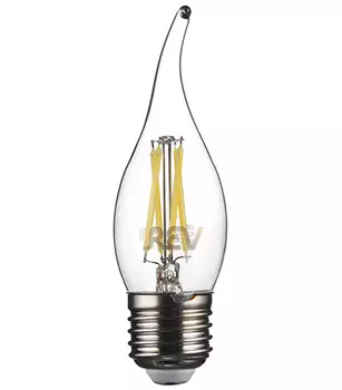 Лампа светодиодная REV 5 Вт Е27 филаментная свеча на ветру FC37 4000 К дневной свет 230 В