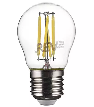 Лампа светодиодная REV 7 Вт Е27 филаментная шар G45 4000 К дневной свет 230 В