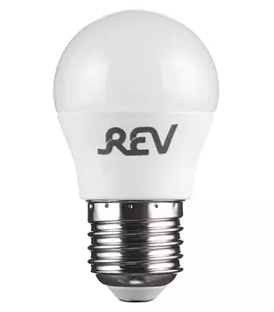 Лампа светодиодная REV 7 Вт Е27 шар G45 2700 К теплый свет 230 В