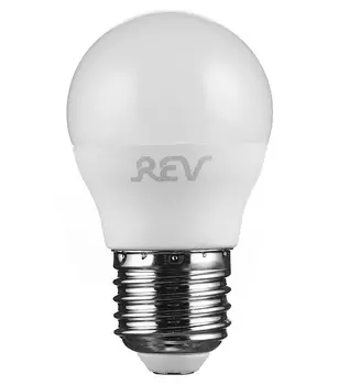Лампа светодиодная REV 9 Вт Е27 шар G45 4000 К дневной свет 230 В
