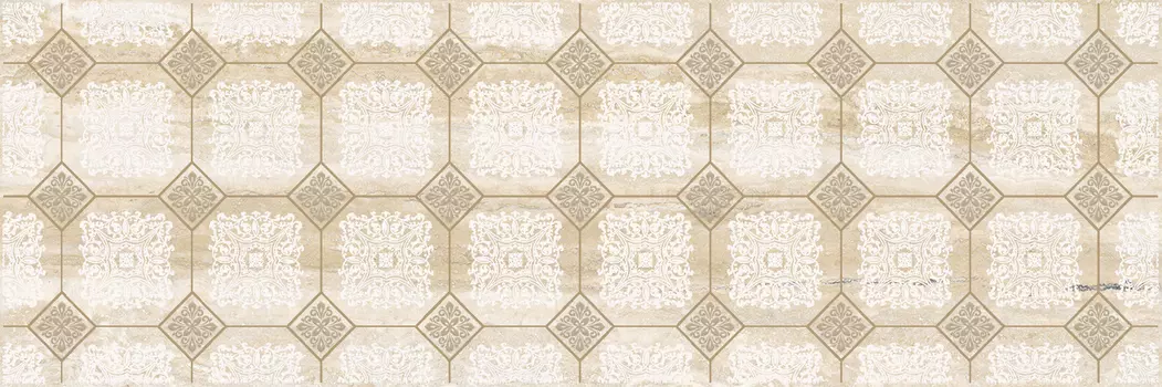 Декор для плитки Laparet Glossy бежевый 20х60 см