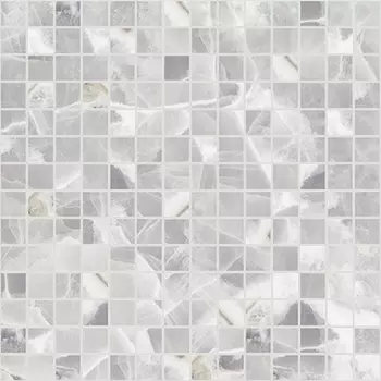 Декор для плитки Laparet Plazma мозаика серый 30х30 см