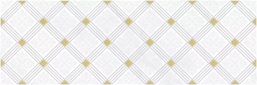 Декор для плитки Laparet Royal белый 20х60 см