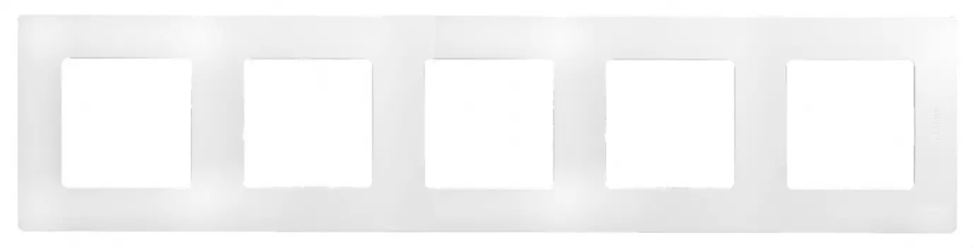 Legrand Etika, рамка декоративная пятиместная универсальная (белая)