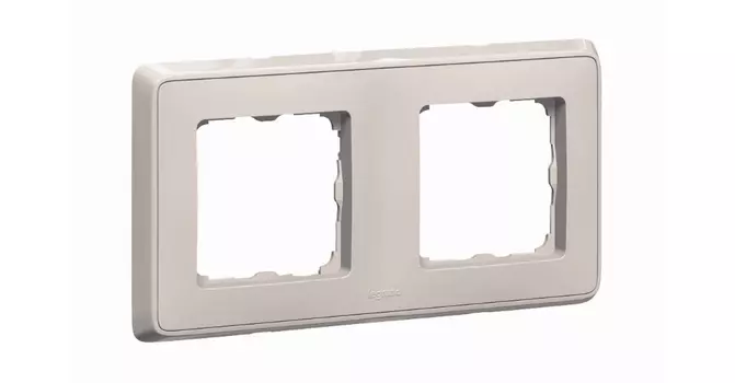 Legrand Valena, рамка декоративная двухместная (белая)