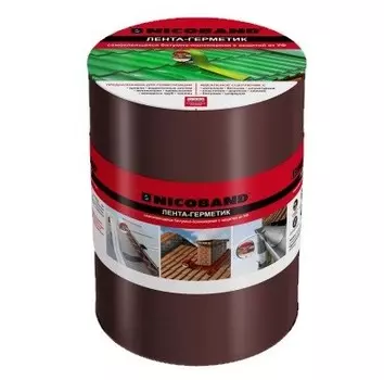 Лента герметизирующая Nicoband 3000х150 мм коричневая самоклеящаяся