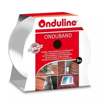 Лента герметизирующая Ондулин Ондубанд алюминий 3000х50 мм самоклеящаяся