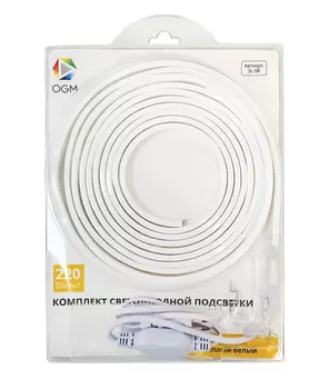 Лента светодиодная OGM SMD2835 теплый свет 6 Вт 5 м