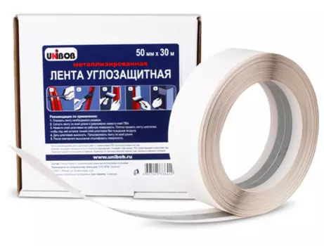 Лента углозащитная Unibob металлизированная 50 мм 30 м 10 шт