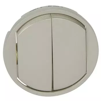 Лицевая панель Legrand Celiane 068302 двухклавишная титан
