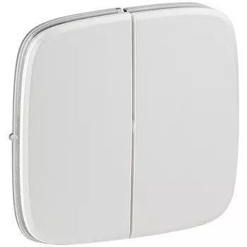 Лицевая панель Legrand Valena Allure 755025 двухклавишная белая